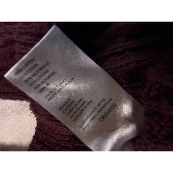 Free People Beach Ocean Drive Sweater Set Combo Plum Purple Maroon Women Small - Picture 10 of 12